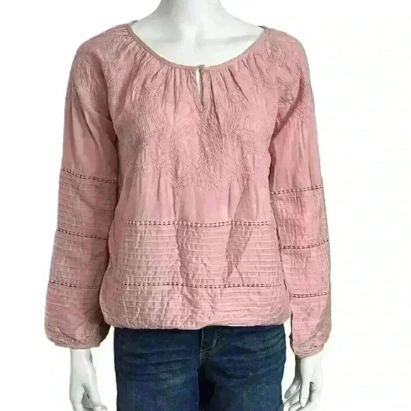 Coco Colette Pink Textured Top NWT - Picture 1 of 9